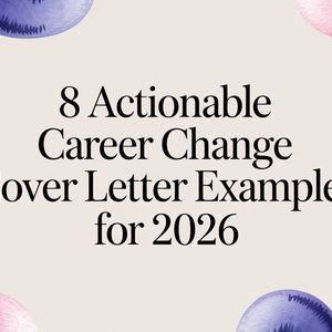 Illustration for career change cover letter examples