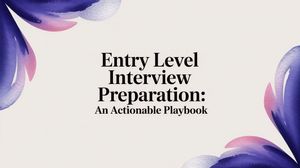 Illustration for entry-level interview preparation playbook