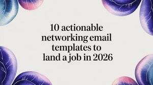 Illustration for networking email templates that actually get responses