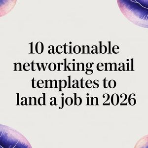 Illustration for networking email templates that actually get responses