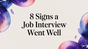 Illustration for 8 Signs a Job Interview Went Well